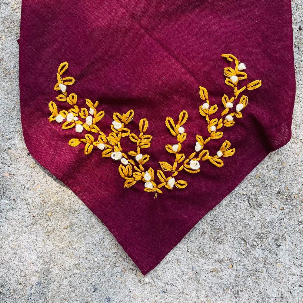 Embroidered Dog Bandana